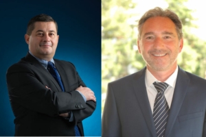 Nouvelle direction chez Doka France avec l’arrivée de Nicolas Ensminger (à gauche), au poste de directeur général, et de Thierry Demingeon, comme directeur commercial. [©Doka]