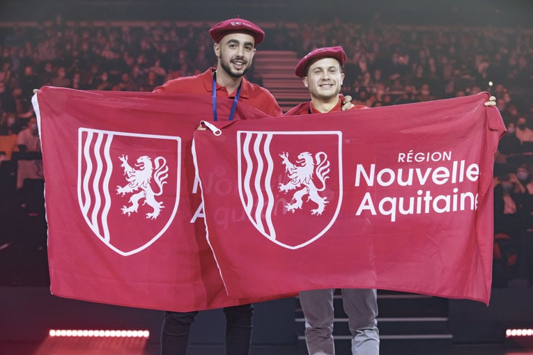 William Romano et Gabriel Pimenta Meireles ont remporté l'argent dans la catégorie construction béton armé. [©CCCA-BTP]