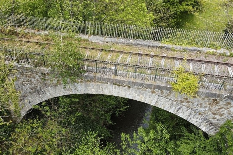 Pont du parcours Vélo-rails autour de MEDREAC (35). [© Alpes Contrôles]