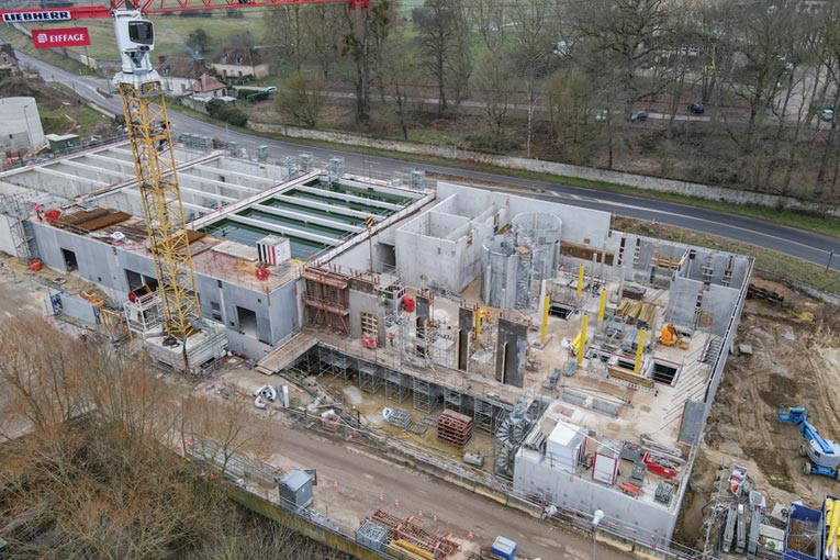 La nouvelle station d’épuration de Gazeran-Rambouillet va permettre de traiter les eaux usées de 45 000 habitants. [©ACPresse]