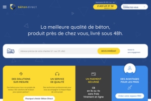 Vicat “a rejoint” Béton Direct, la plate-forme numérique de vente en ligne de BPE destinée aux particuliers. [©Béton Direct]