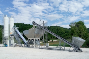 Nouvelle centrale à béton Cifa FiveTech Diamond, munie d’un malaxeur à doubles arbres horizontaux de 2,5 m3. [©Cifa]