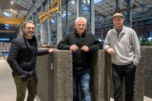 De gauche à droite, le staff de direction de CCB Greentech : Cédrik Longin, directeur exécutif et associé, François Cochet, président fondateur, et Laurent Noca, cofondateur et directeur technique. [©CCB Greentech]