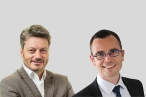 A gauche, François Demeure dit Latte, directeur général, et à droite, Mathieu Hiblot, directeur technique. [©Ecominero]