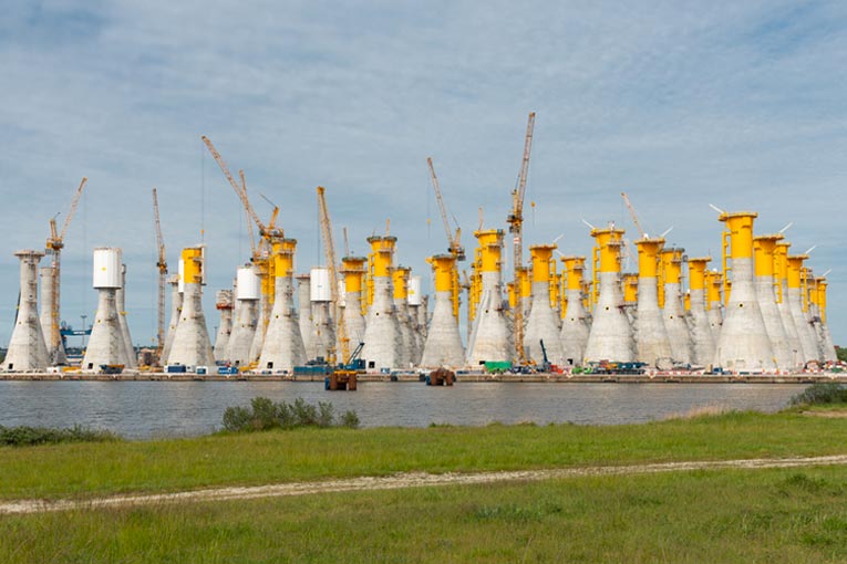 Une véritable forêt minérale est née au cœur de la zone portuaire du Havre. [©ACPresse]