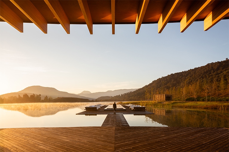 Les architectes de Sordo Madaleno Arquitectos et les promoteurs Grupo Terraforma ont imaginé un pavillon idéal. [©Rafael Gamo]