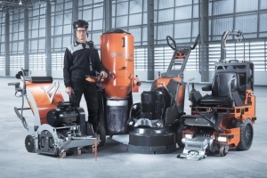 Blastrac et HTC adoptent la couleur Orange d’Husqvarna. [©Husqvarna]