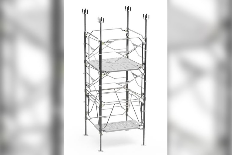 La tour d’étaiement MultiErgo de LPP intègre un plancher à chaque niveau. [©LPP]