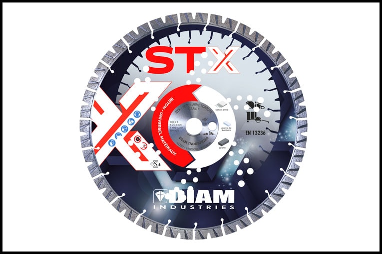 Le disque diamant STX s’inscrit dans la gamme “béton” de Diam industries. [©Diam Industries]