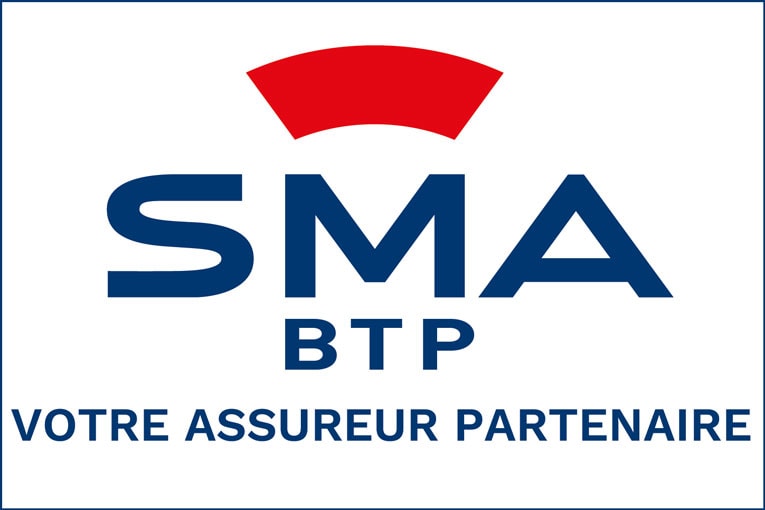 SMABTP arbore un nouveau logo, avec une signature et une clef de voûte. [©SMABTP]