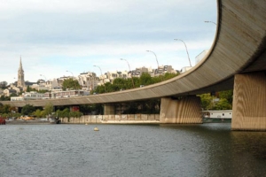 Long de 1,1 km, le viaduc de Saint-Cloud est un ouvrage en 2 x 2 voies construit au début des années 1970. [©Hugues Delahousse/Université Gustave Eiffel]