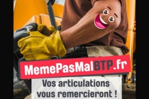 L’OPPBTP lance au printemps 2023 une campagne d’envergure pour lutter contre les TMS. [©OPPBTP]