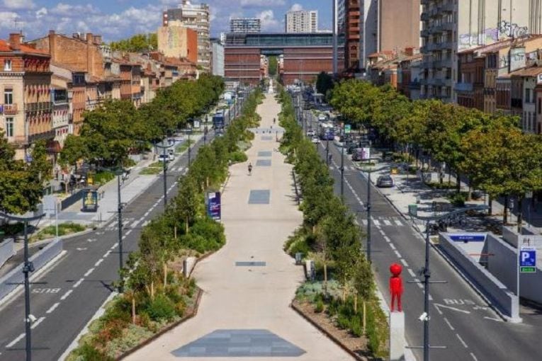 Spie Batignolles Paysage a participé à la végétalisation des allées Jean Jaurès, à Toulouse. [©Toulouse Métropole]