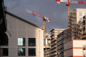 Elément patrimonial, la Halle Maxwell symbolise le renouveau du quartier Universeine et crée le lien avec les immeubles d’habitations des îlot A1 et A2. [©ACPresse]