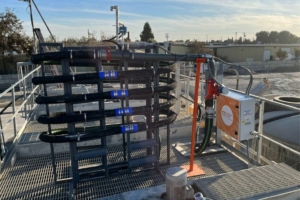 Système Valve Box servant à injecter le CO2 dans les eaux chargées au niveau du bassin de décantation. [©Carbone Cure]
