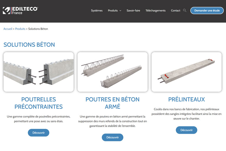 Plutôt que d’inclure les planchers parmi l’ensemble des autres produits de la marque, le nouveau site vise à simplifier la navigation des utilisateurs et à faciliter leur recherche de produits. [©DR]