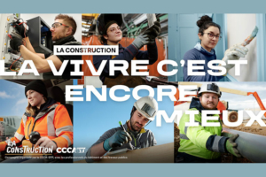 Le cinéma et la construction, qui partagent les mêmes valeurs de passion, d’esprit d’équipe et de défis à relever, se rejoignent aujourd’hui. [©CCCA-BTP]