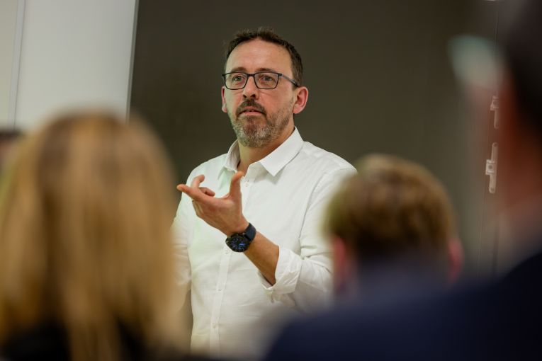 Jacques Denizart, directeur de l’ESCT Lille – Villeneuve-d’Ascq, lors de l’inauguration. [©ESCT]