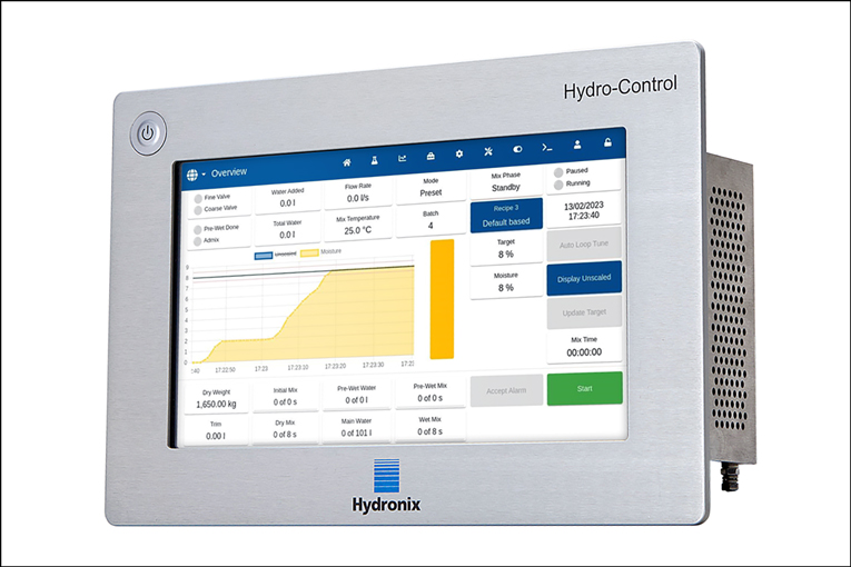 Hydronix dévoile son nouveau système de dosage d’eau Hydro-Control HC7. [©Hydronix]