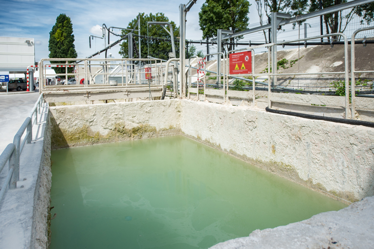 Hydroflow est un système connecté signé Hydrostop, qui permet d’optimiser l’utilisation des eaux disponibles sur une centrale à béton. [©ACPresse]