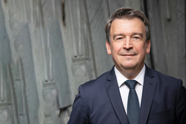 Olivier Salleron est le président de la Fédération française du bâtiment (FFB). [©Arthur Maïa/FFB]