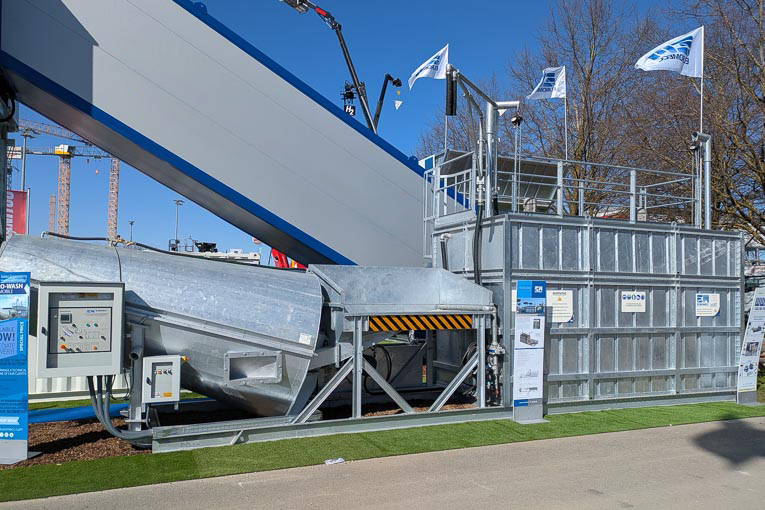 Le système Euro-Wash, présenté sur le salon Bauma 2025. [©ACPresse]