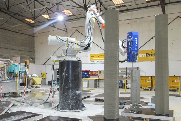 Atelier de production de Spie Batignolles, dédié à la fabrication additive, à Olainville, dans l’Essonne. [©ACPresse]
