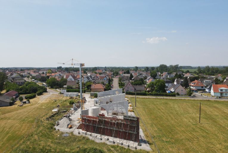 Nouveau centre technique municipal de la commune française d'Herrlisheim mis en service en 2024. [©Paschal]