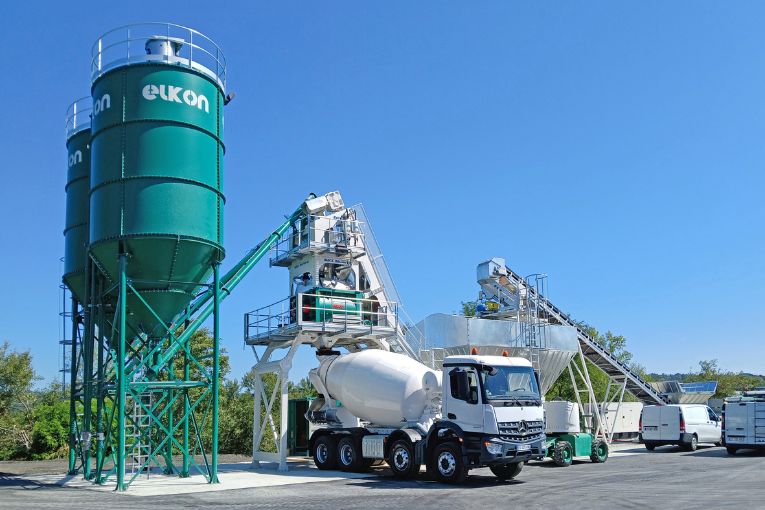 Centrale Elkomix-60 Quick Master d’Elkon installée à Malemort, en Corrèze. [©Elkon]