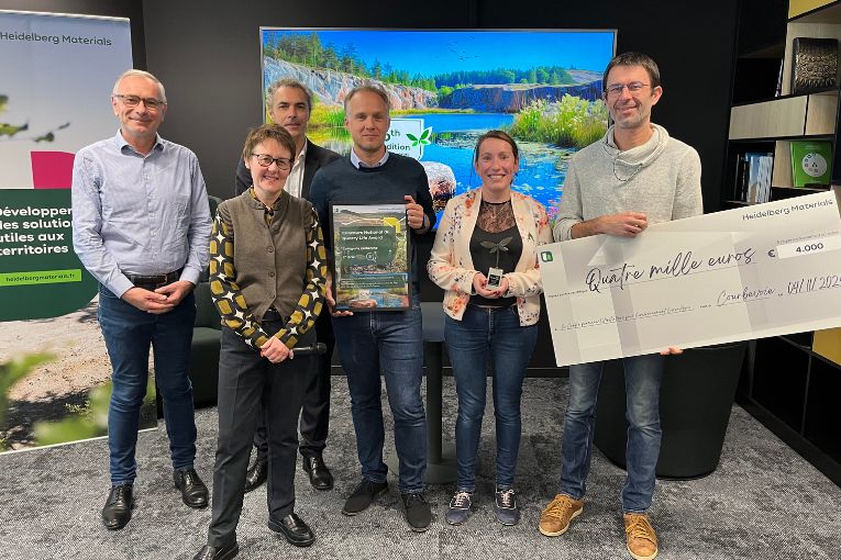 L’un des projets lauréats : Les abeilles sauvages dans les carrières des Pays de la Loire, sur la carrière de Sainte-Pazanne. [©Heidelberg Materials France]