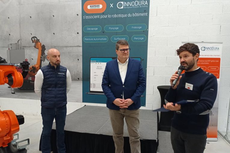 Bouygues Construction et la PME lyonnaise Innodura ont signé un partenariat stratégique. [©Steve Carpentier]