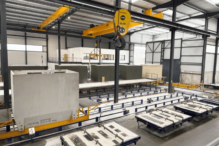 Moldtech construit une usine de transformateurs électriques en béton préfabriqué