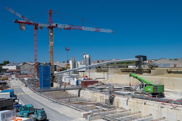 Intégré au lot 4, la future station Montaudran Gare et la tranchée couverte qui la prolonge se situent à mi-parcours du tracé de la ligne C. [©ACPresse]