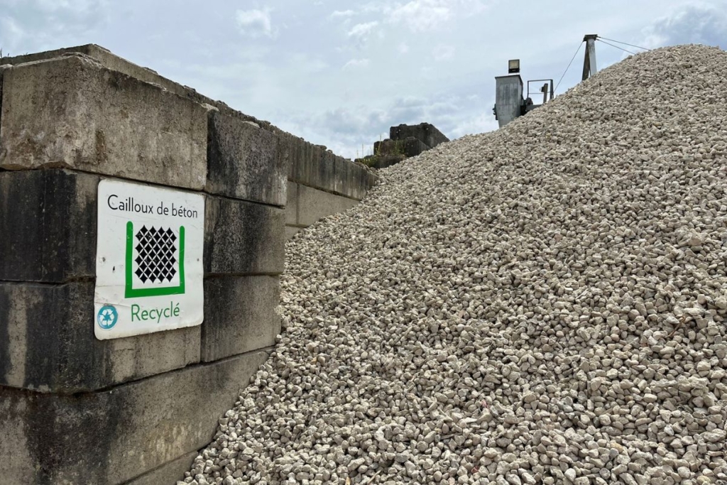 En 2025, entre 13 et 14 Mt de déchets inertes ont été collectés, recyclés et valorisés via le réseau Ecominéro. [©Ecominéro]