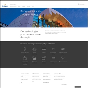 Kingspan propose un site Internet plus ergonomique pour ses clients français. [©Kingspan]