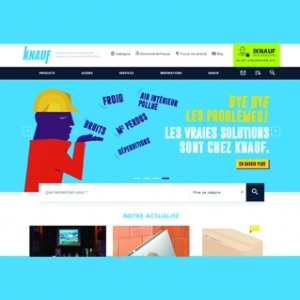 Nouvelle page d'accueil du site knauf.fr. [©Knauf]