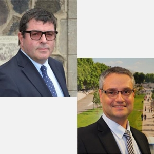Pierre Berger et Philippe Puthod, élus président et président délégué de la FRTP Auvergne - Rhône-Alpes. [©FRTP Auvergne - Rhône-Alpes]
