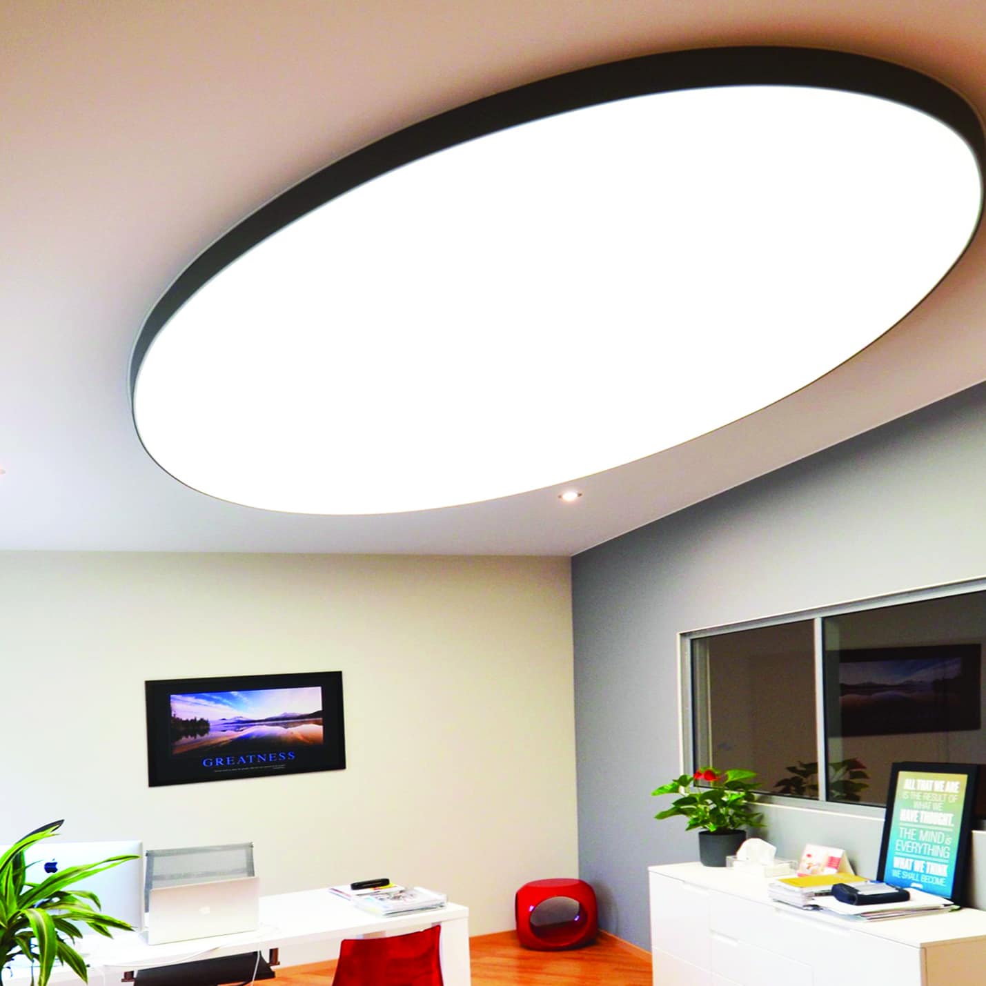 Clipso Ceiling Wall 495AT, une toile acoustique et... éclairante