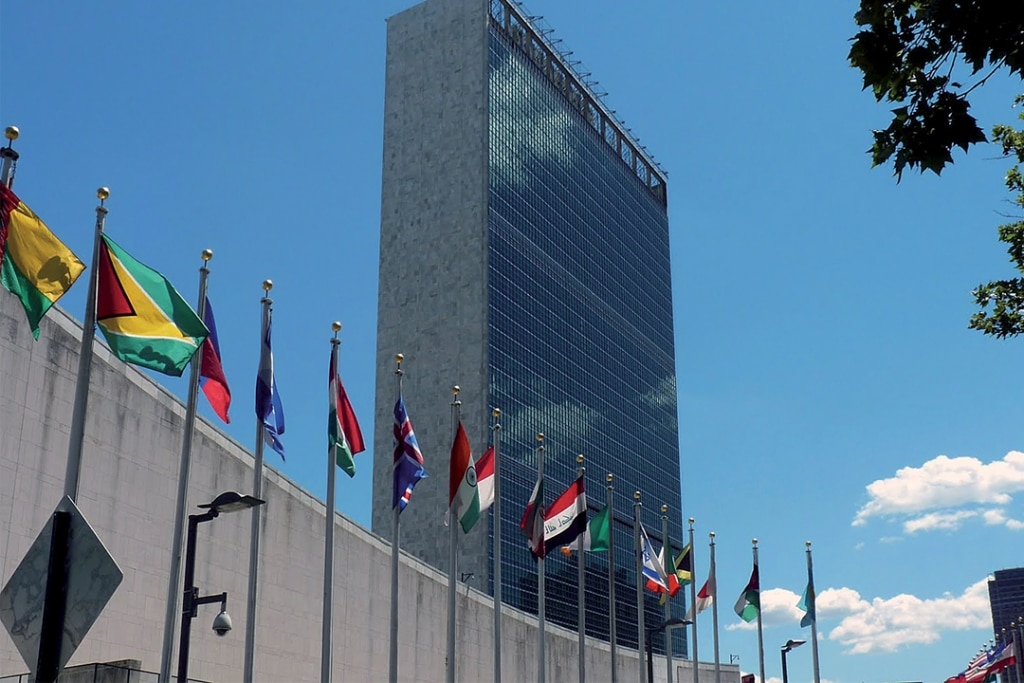 New York (USA), siège de l’ONU.