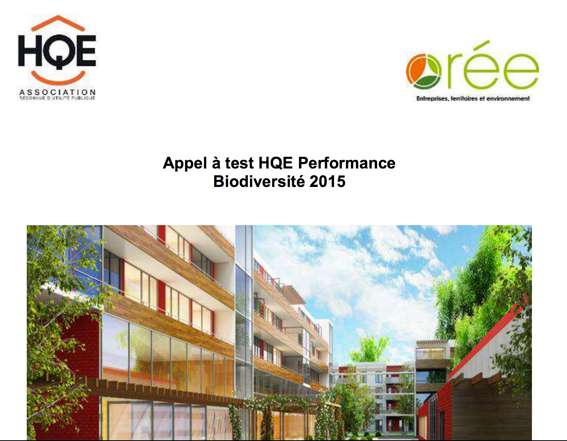 Le test HQE Performance Biodiversité 2015 est lancé