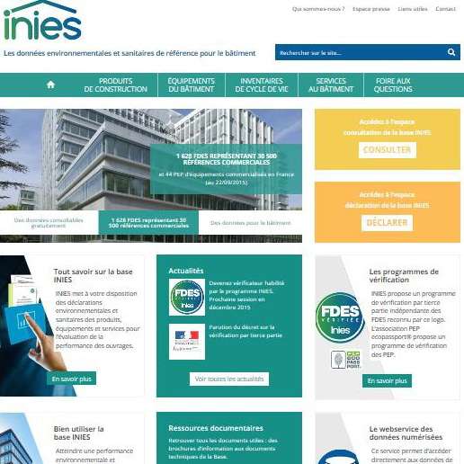 Nouveau site pour l’Inies