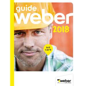 Le guide Weber 2018 pour les professionnels du bâtiment. [©Weber]