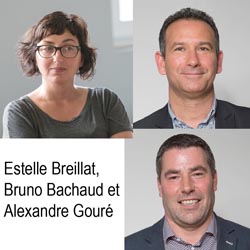 Estelle Breillat, Bruno Bachaud, Alexandre Gouré. [©Edycem]