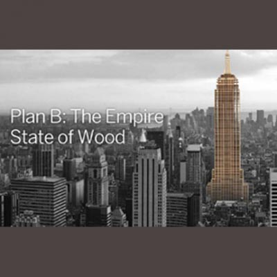 “Plan B” a été confié à l’architecte canadien Michael Green. Ce dernier a décidé de redessiner et de recalculer les grands monuments mondiaux… en bois.