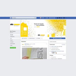 Sto investit la plate-forme sociale Facebook, avec notamment la page destinée aux pros. [©DR]
