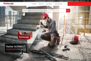 Le site fischer.fr permet à l’internaute d’accéder au catalogue, via la rubrique “Produits”. [©Fischer]