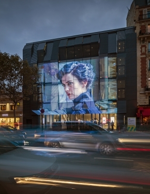 Le cinéma Gaumont-Pathé Alésia a été dessiné par l’agence Manuelle Gautrand Architecture. [©Guillaume Guérin] 