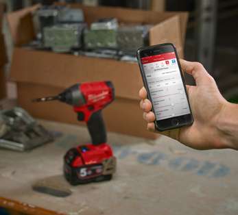 Milwaukee : La gestion et le paramétrage des outils à distance