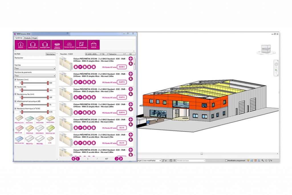Expert de Siniat est la plus importante base de données BIm pour les plaquistes. [©Siniat]