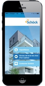 L’application Acousti Phone de Schöck développée pour les acousticiens. [©Schöck]